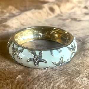 Starfish and rhinestone bracelet